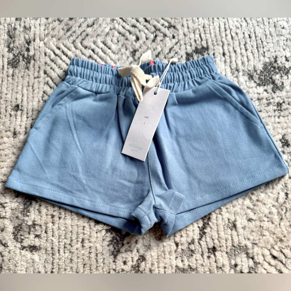 NEW!!! Minnow shorts boys size 1 (kids) (6m-18m size)